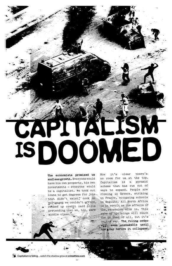 Photo of ‘Capitalism Is Doomed’ front side